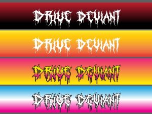 Custom Color Metal Font Banner Preorder