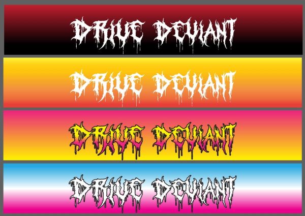 Custom Color Metal Font Banner Preorder